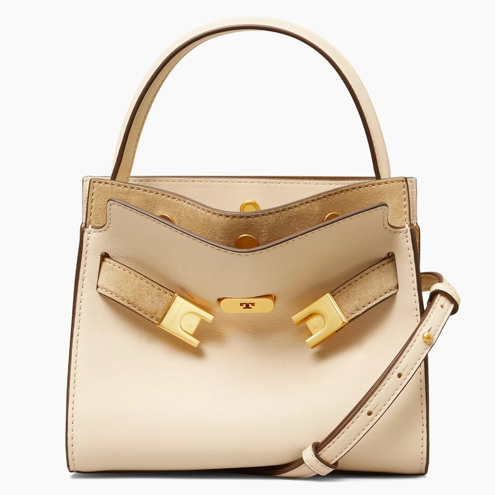 Tory Burch Mini Lee Radziwill Leather Top Handle Bag